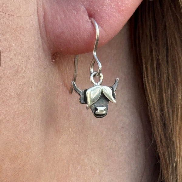 Highland Cow Drop Earrings